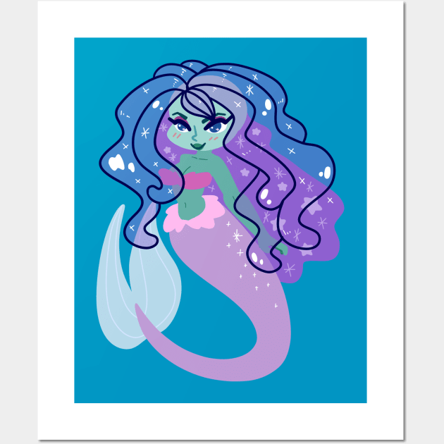 Jelly Mermaid Wall Art by saradaboru